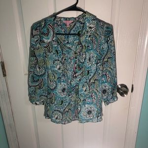 Lilly Pulitzer shirt size 0 in vguc!